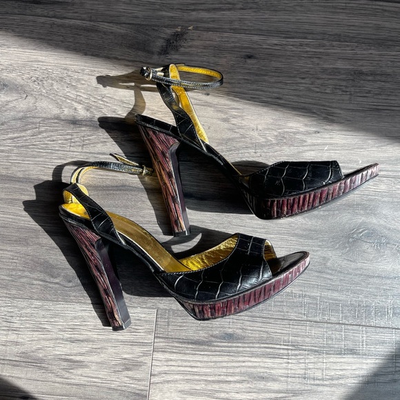 1990s Cavalli designer heels, size 8 - Picture 3 of 5